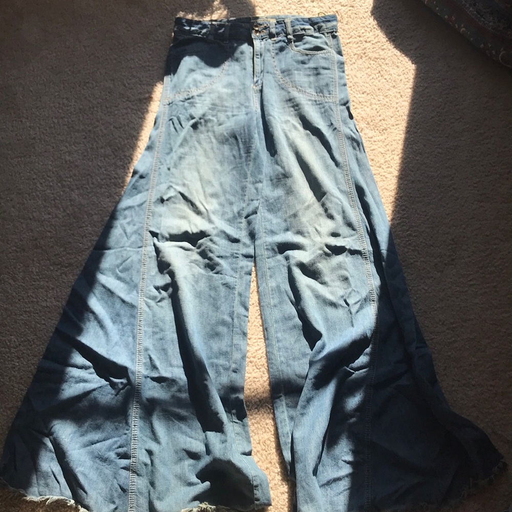 Free people super wide leg pant